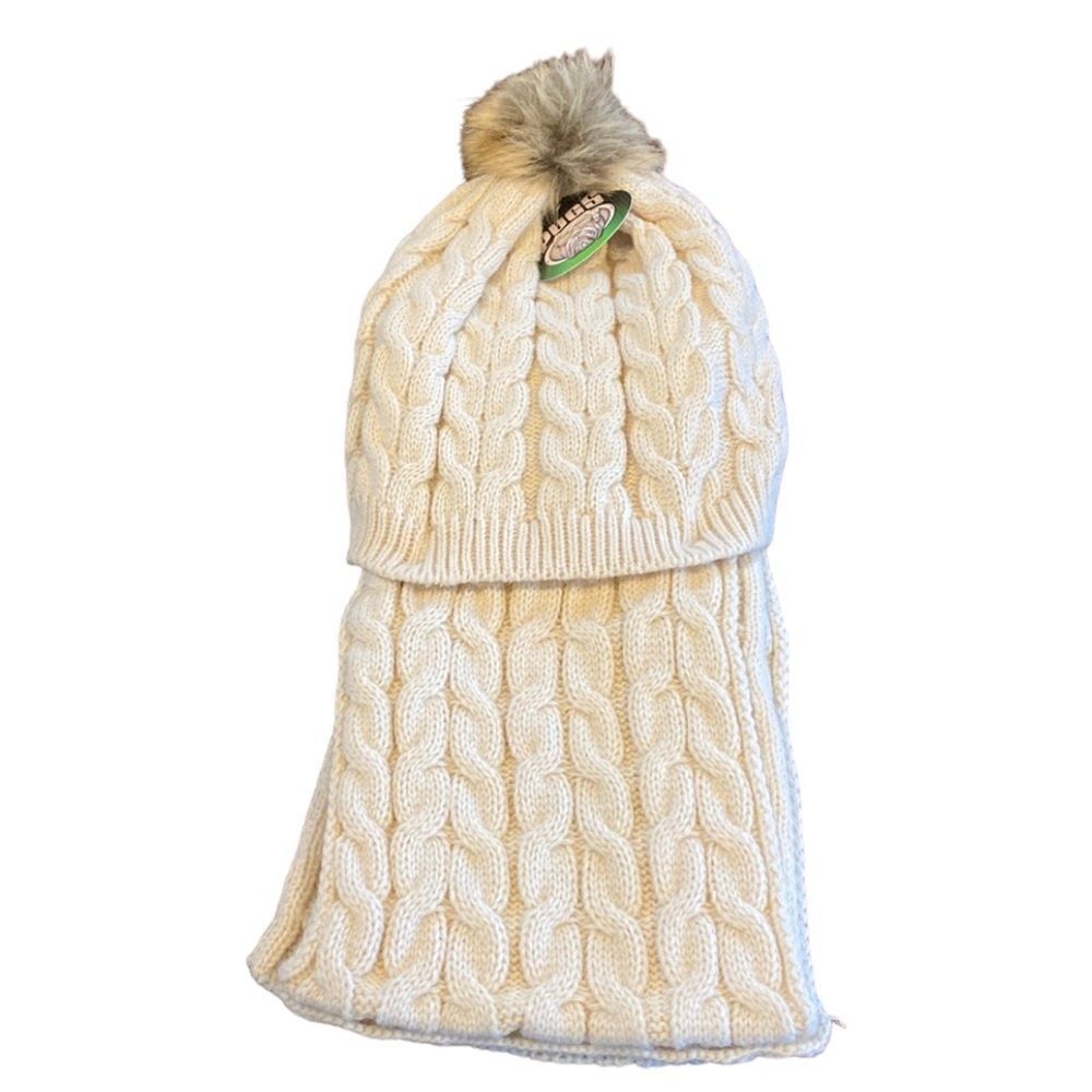 NWT Pugs Knit Beanie and Scarf